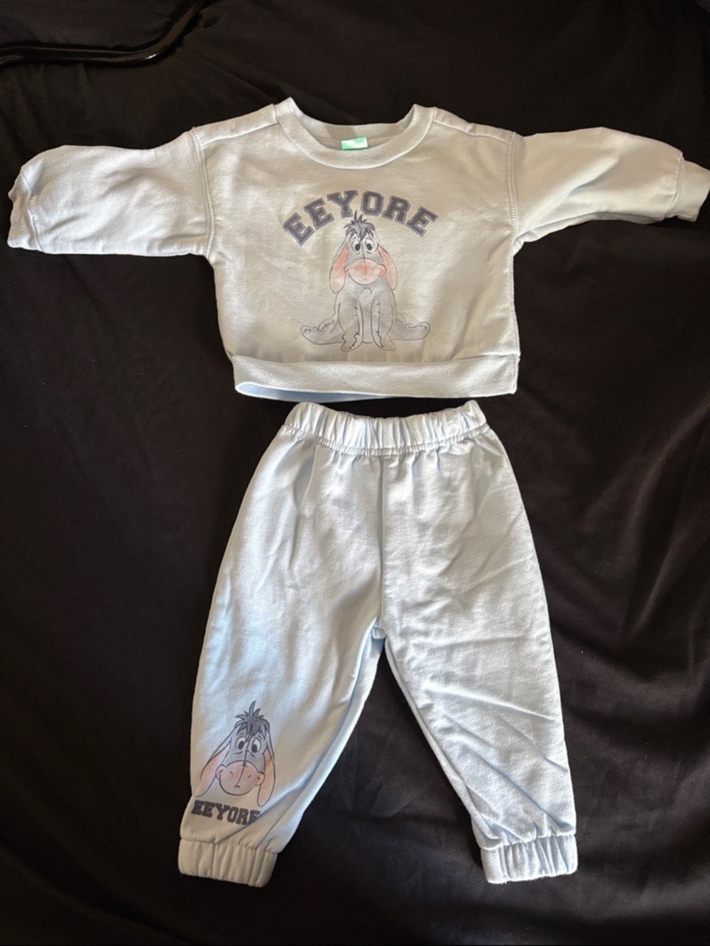 Eeyore Light Blue Kids Sweatset - Two-Piece Lounge Set